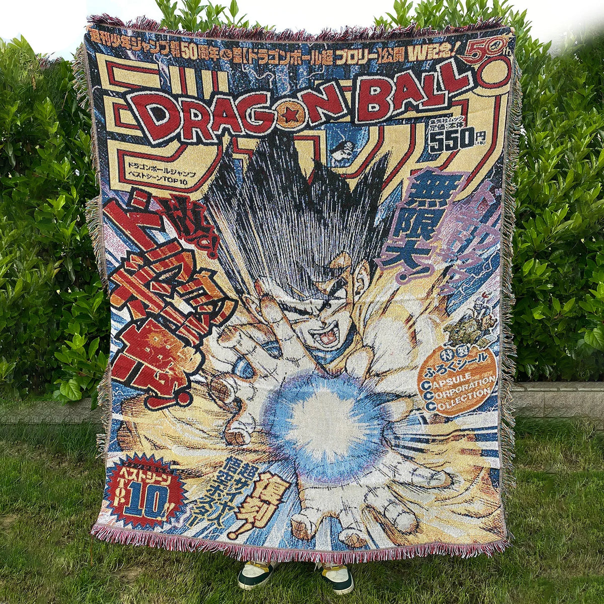 Custom Anime Cartoon Modern Tapestry Woven Jacquard Blanket