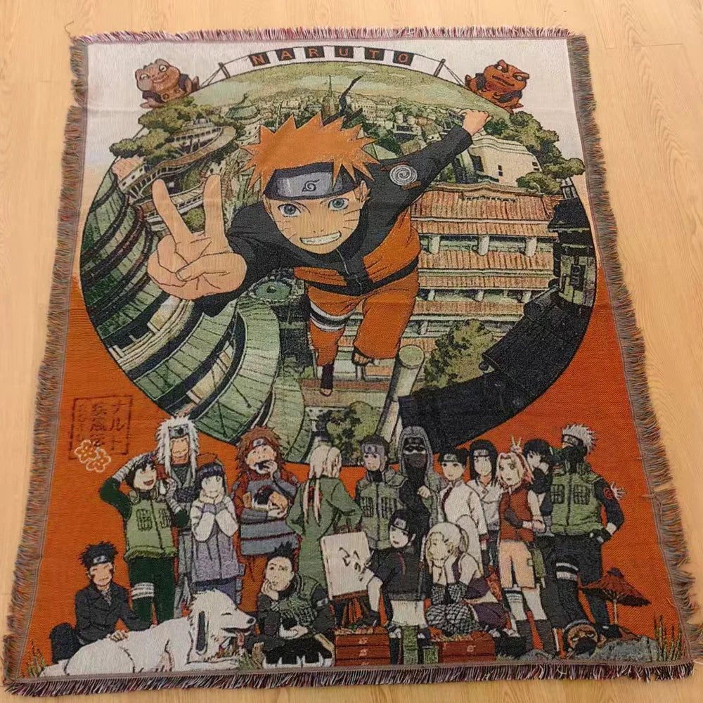 Custom Anime Cartoon Modern Tapestry Woven Jacquard Blanket