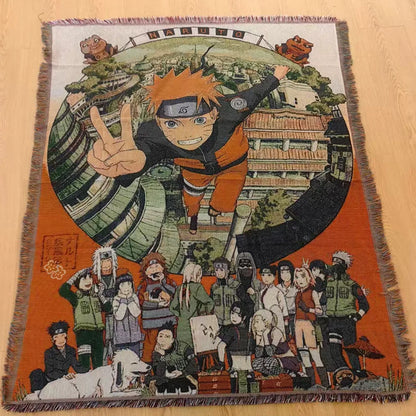 Custom Anime Cartoon Modern Tapestry Woven Jacquard Blanket