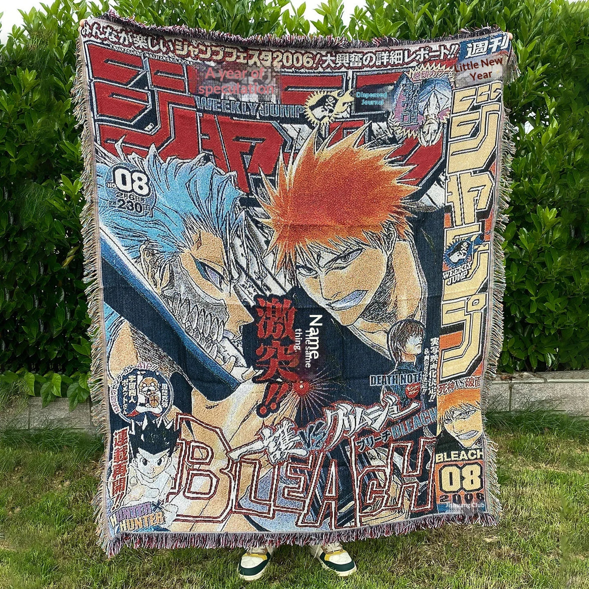 Custom Anime Cartoon Modern Tapestry Woven Jacquard Blanket