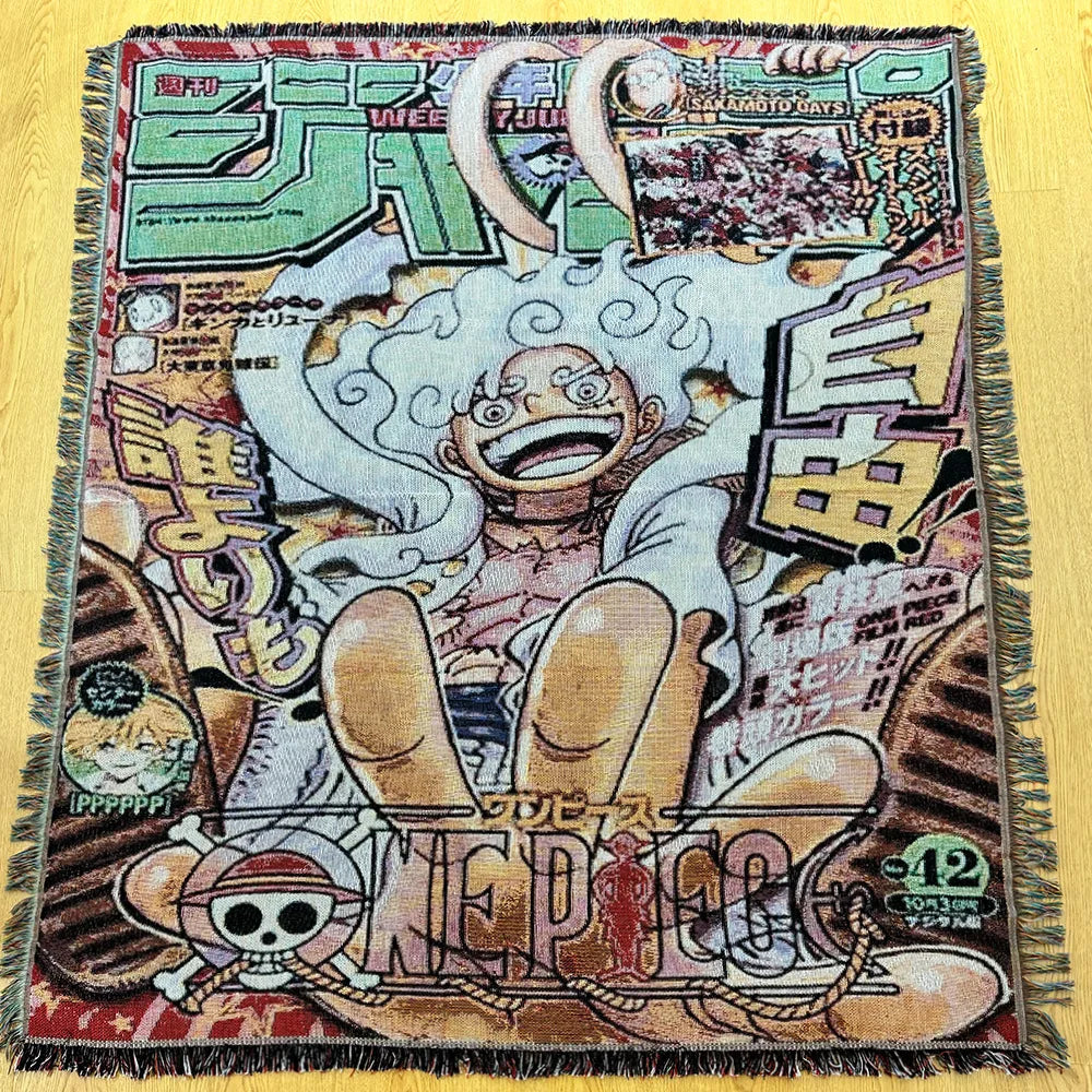 Custom Anime Cartoon Modern Tapestry Woven Jacquard Blanket