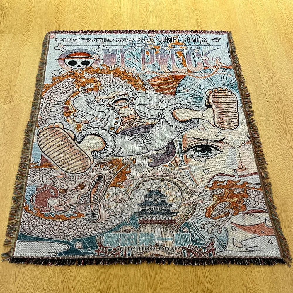 Custom Anime Cartoon Modern Tapestry Woven Jacquard Blanket