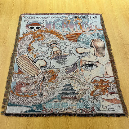 Custom Anime Cartoon Modern Tapestry Woven Jacquard Blanket