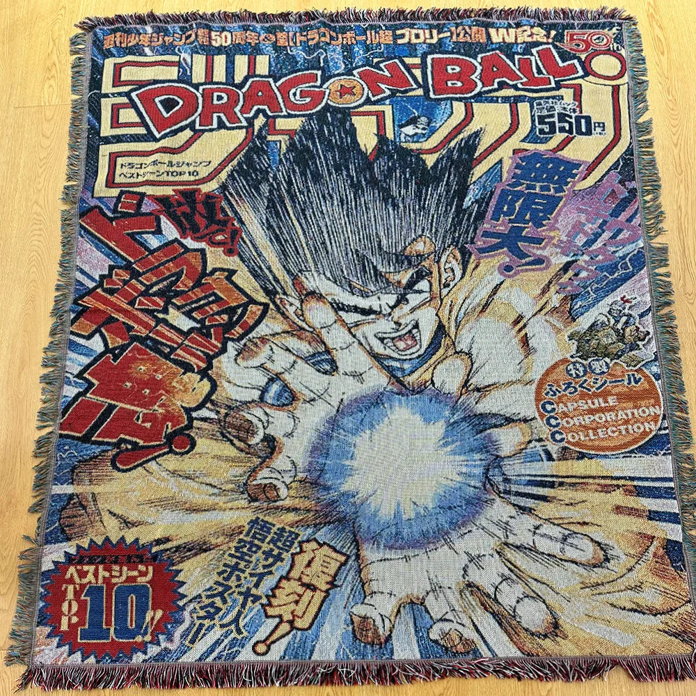 Custom Anime Cartoon Modern Tapestry Woven Jacquard Blanket