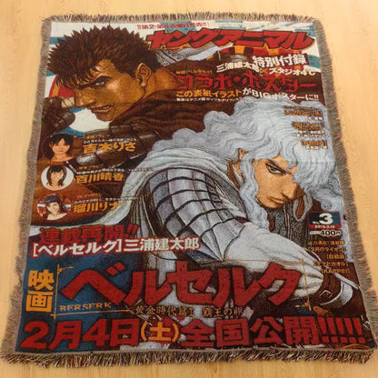 Custom Anime Cartoon Modern Tapestry Woven Jacquard Blanket