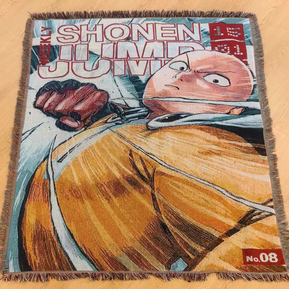 Custom Anime Cartoon Modern Tapestry Woven Jacquard Blanket