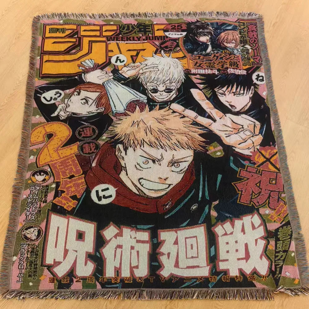 Custom Anime Cartoon Modern Tapestry Woven Jacquard Blanket